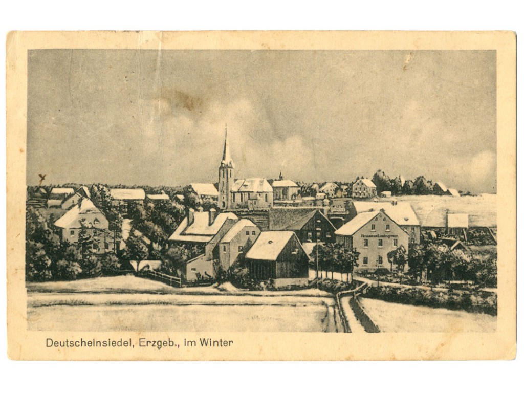 Ansichtskarte Deutscheinsiedel Winter 1916
